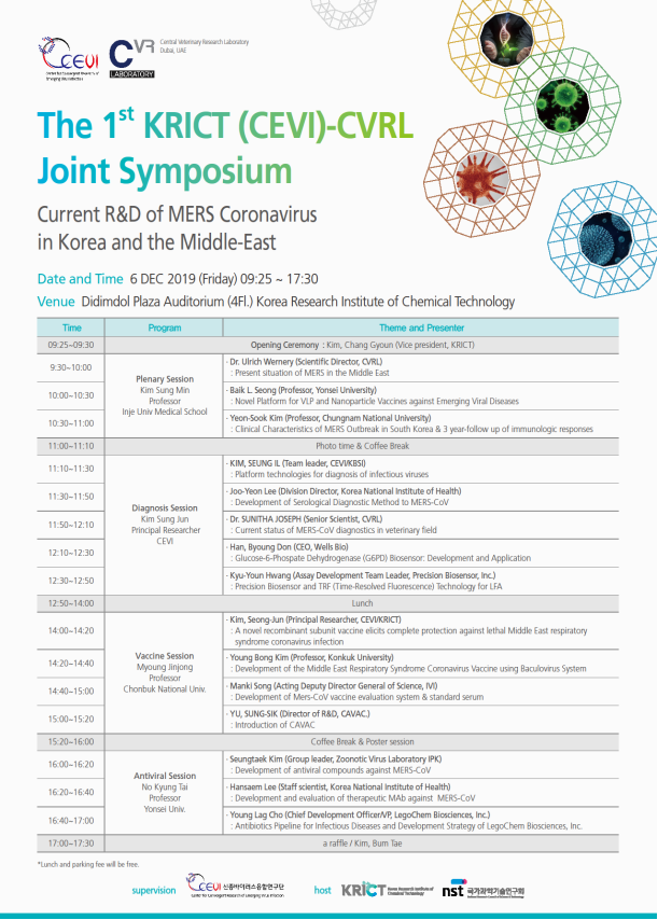 화학연·UAE 중앙수의학연구소 메르스 공동 심포지엄 개최 이미지