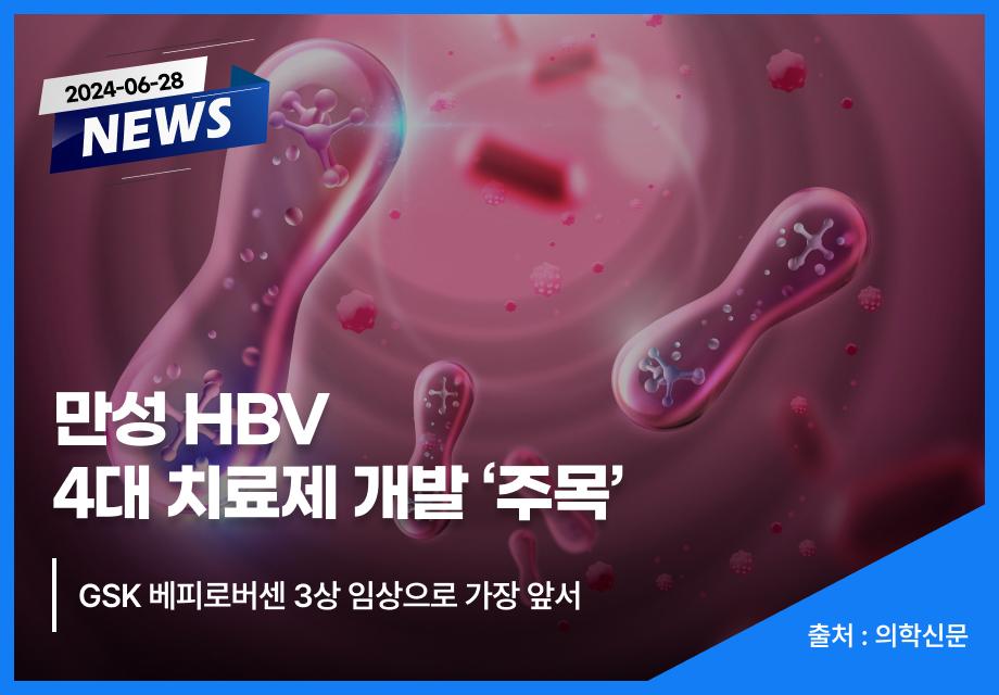 [의학신문] 만성 HBV 4대 치료제 개발 ‘주목’ 이미지